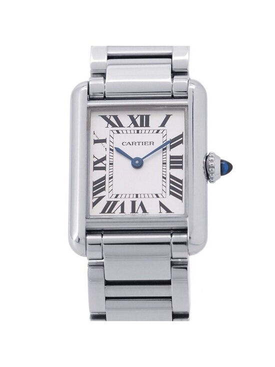 Cartier Tank Mast SM Watch Silver Dial Quartz